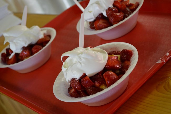 Strawberry shortcake from the Copper Country Strawberry Festival