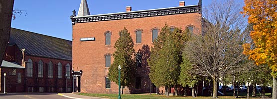 photo: Calumet's historic Union Building, will be rehabilitated into the park's first major visitor facility.