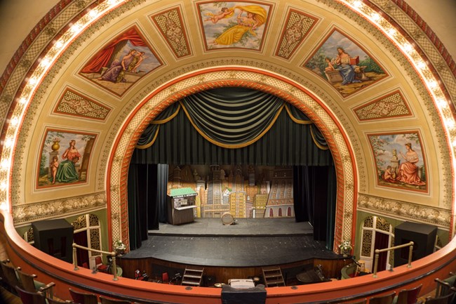 The interior of the Calumet Theatre