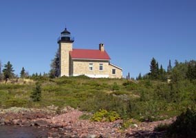 The 1866 lightouse at Copper Harbor is now part of Fort Wilkins State Park. Click here to visit their website.