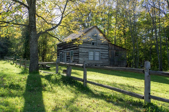 One of the cabins at Old Victoria.