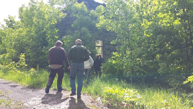 North Country Trail Victoria Mine ruins