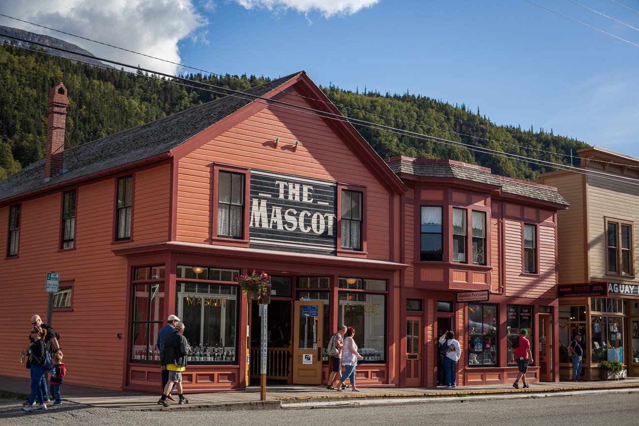 a colorful building on a street corner