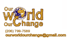 Our world our change logo