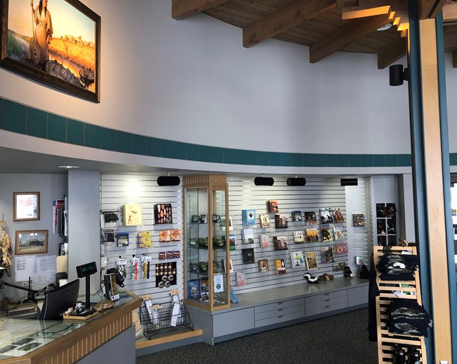 Image of the bookstore from front entrance.
