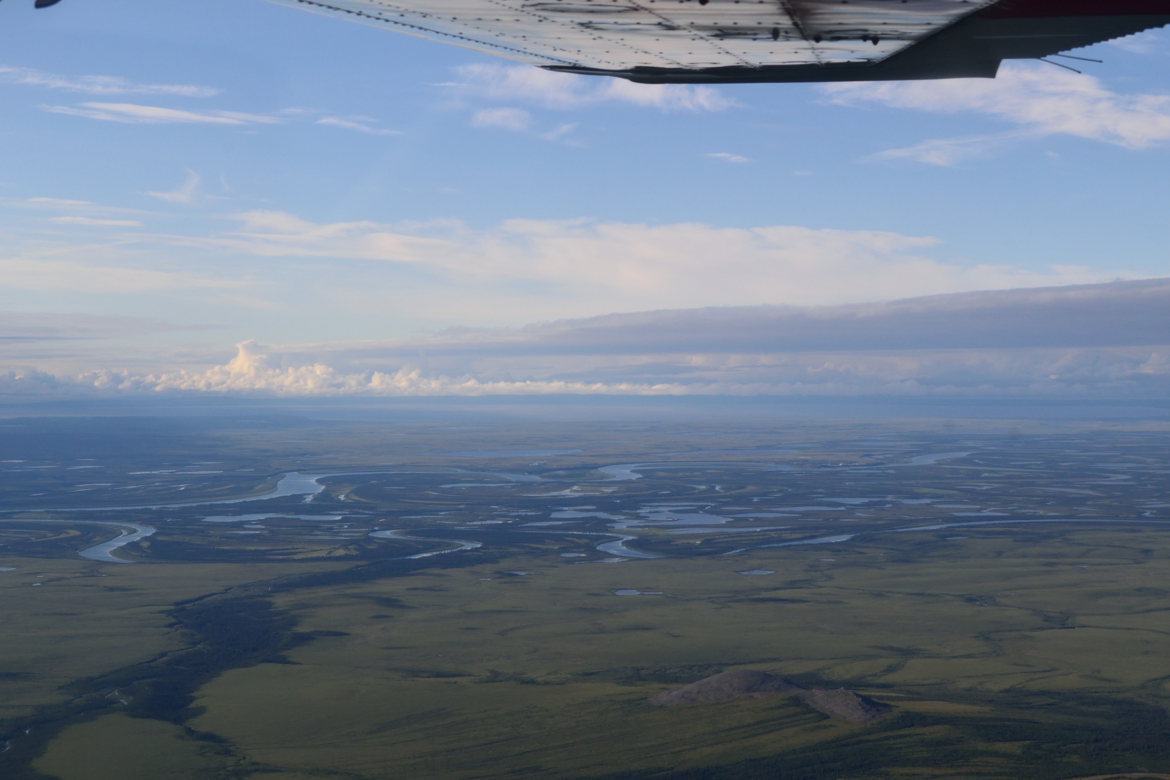 An aerial view of the Kobuk River and its tributaries. Photo by NPS/Rachel Post.