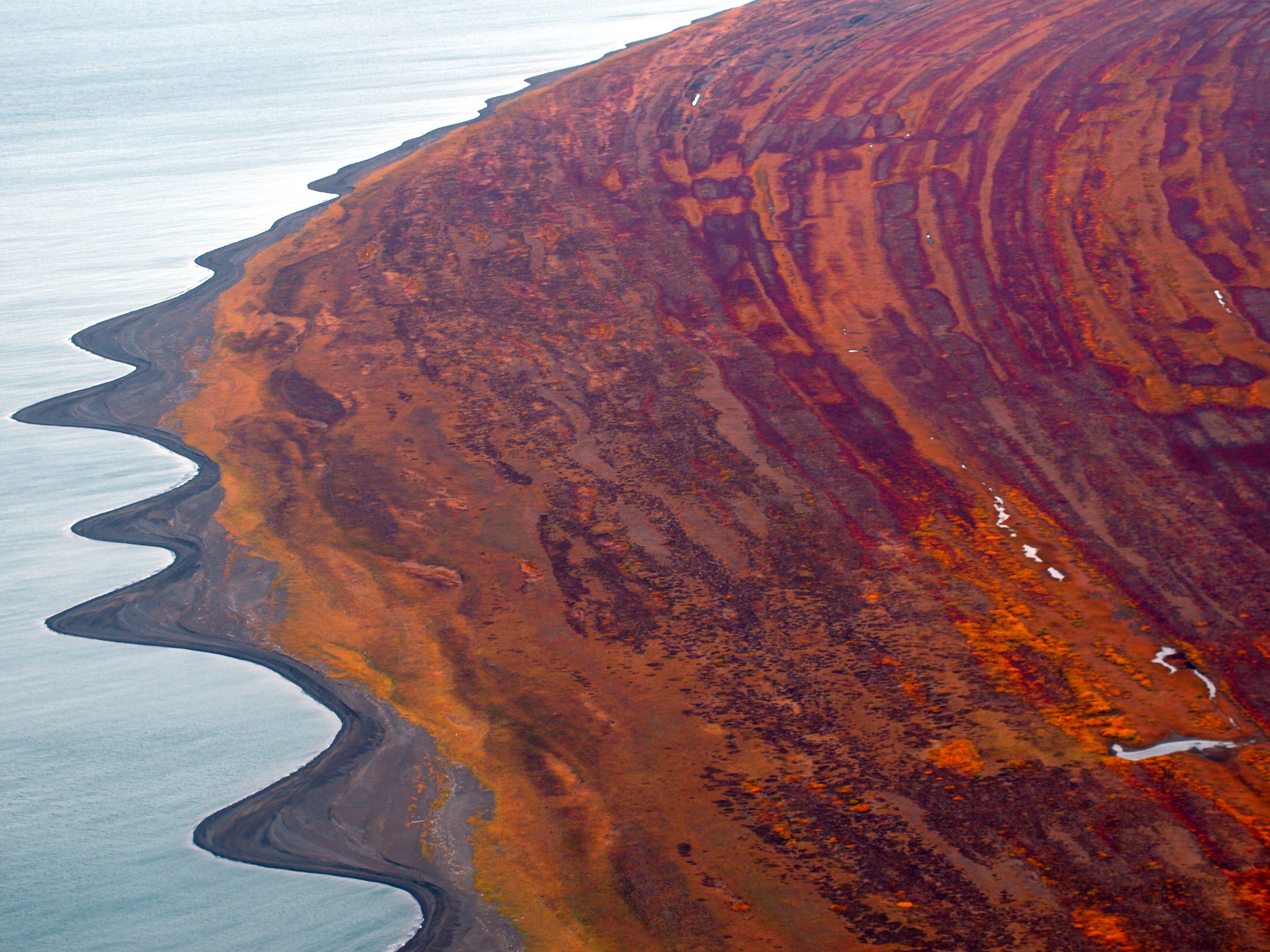 Cape Krusenstern with autumn colors.