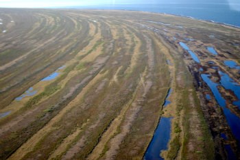 ridges along the ocean