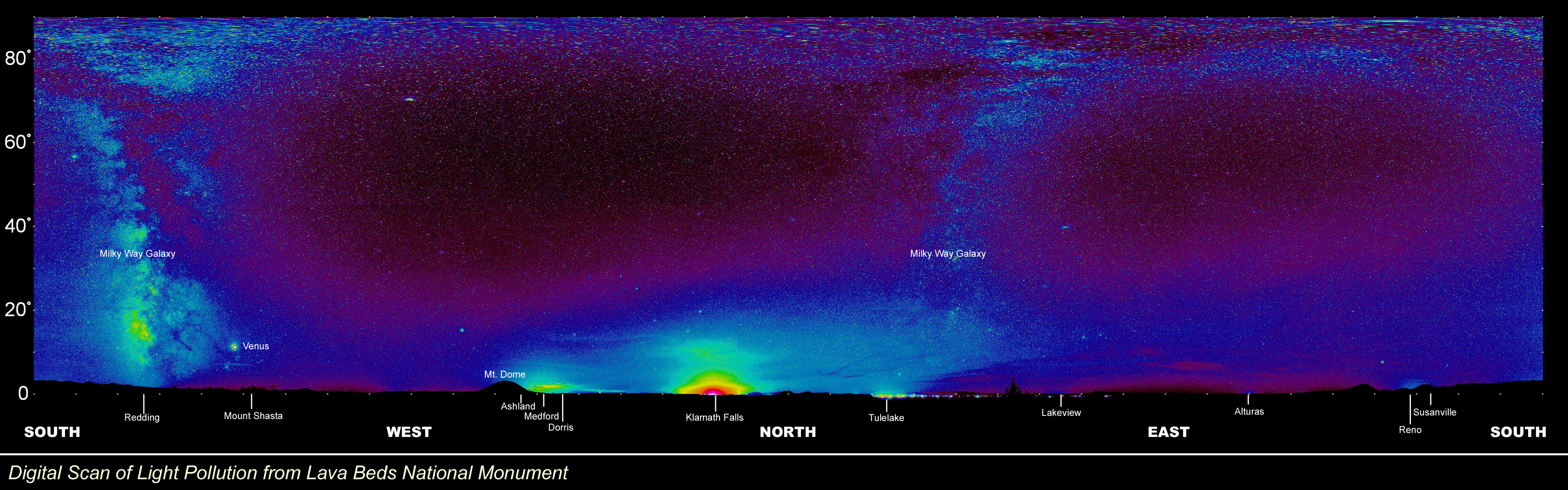 A Digital Scan of the Night Sky over Lava Beds - Right Click and &quot;Save Picture As&quot;