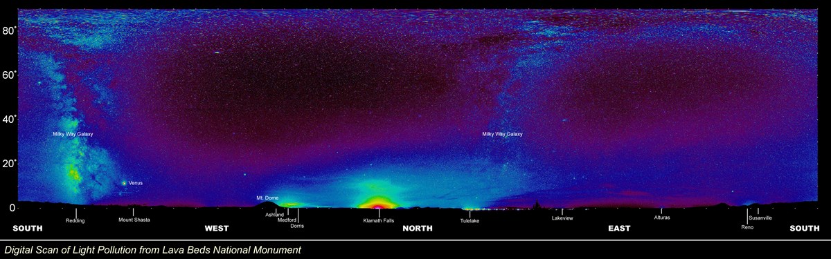 A Digital Scan of the Night Sky over Lava Beds - Right Click and "Save Picture As"