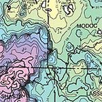 Detail of a average precipitation map