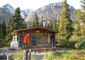 Hope's cabin on Upper Twin Lake.