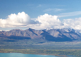 Crystal clear skies over Telaquana Lake.
