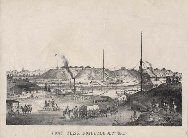 Steamboats at Fort Yuma