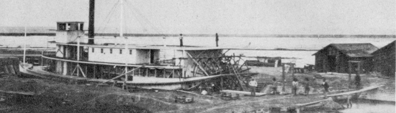 Colorado II Steamboat in a tidal dry dock