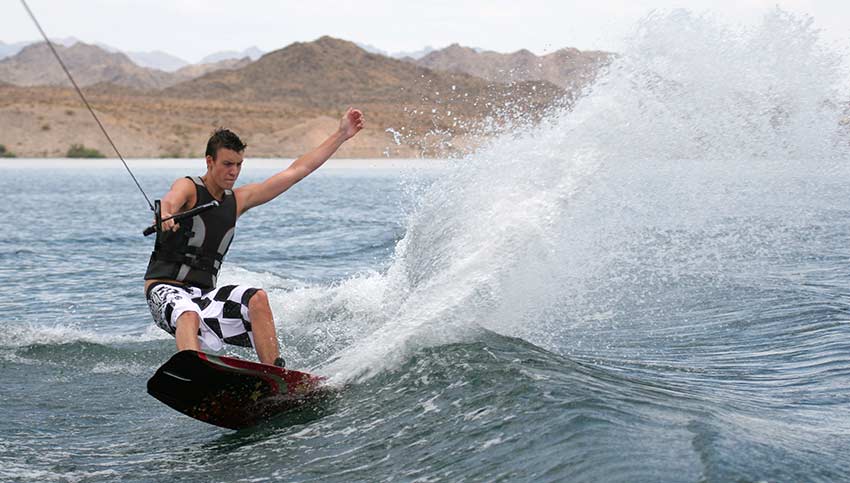 Wake Boarding on Lake Mohave Wake Boarding on Lake Mohave