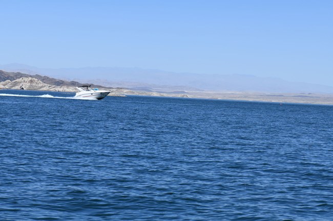 Boulder Basin speed boat