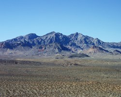 A scenic photo of the Muddy Mountains