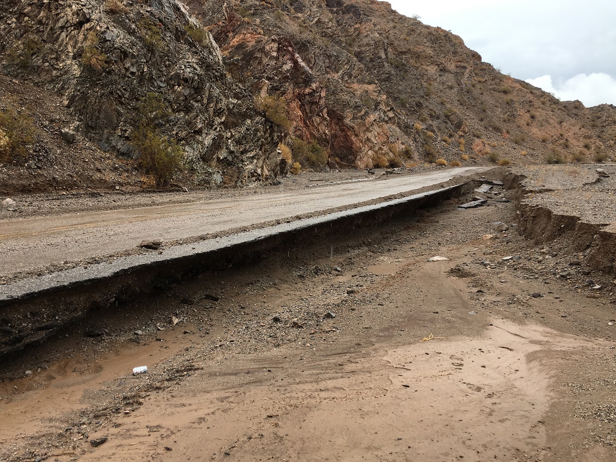 Willow Beach Road Damage