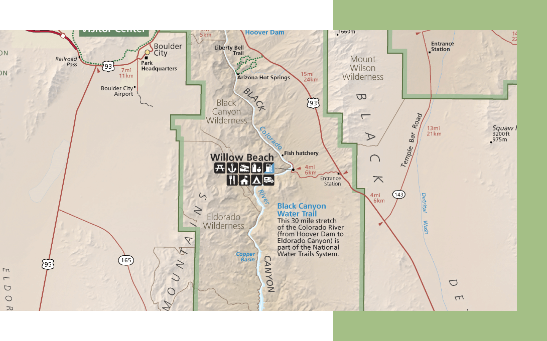 Willow Beach Map