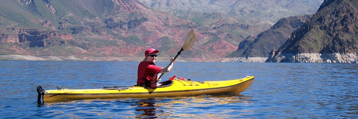 Kayaker on Lake Mead