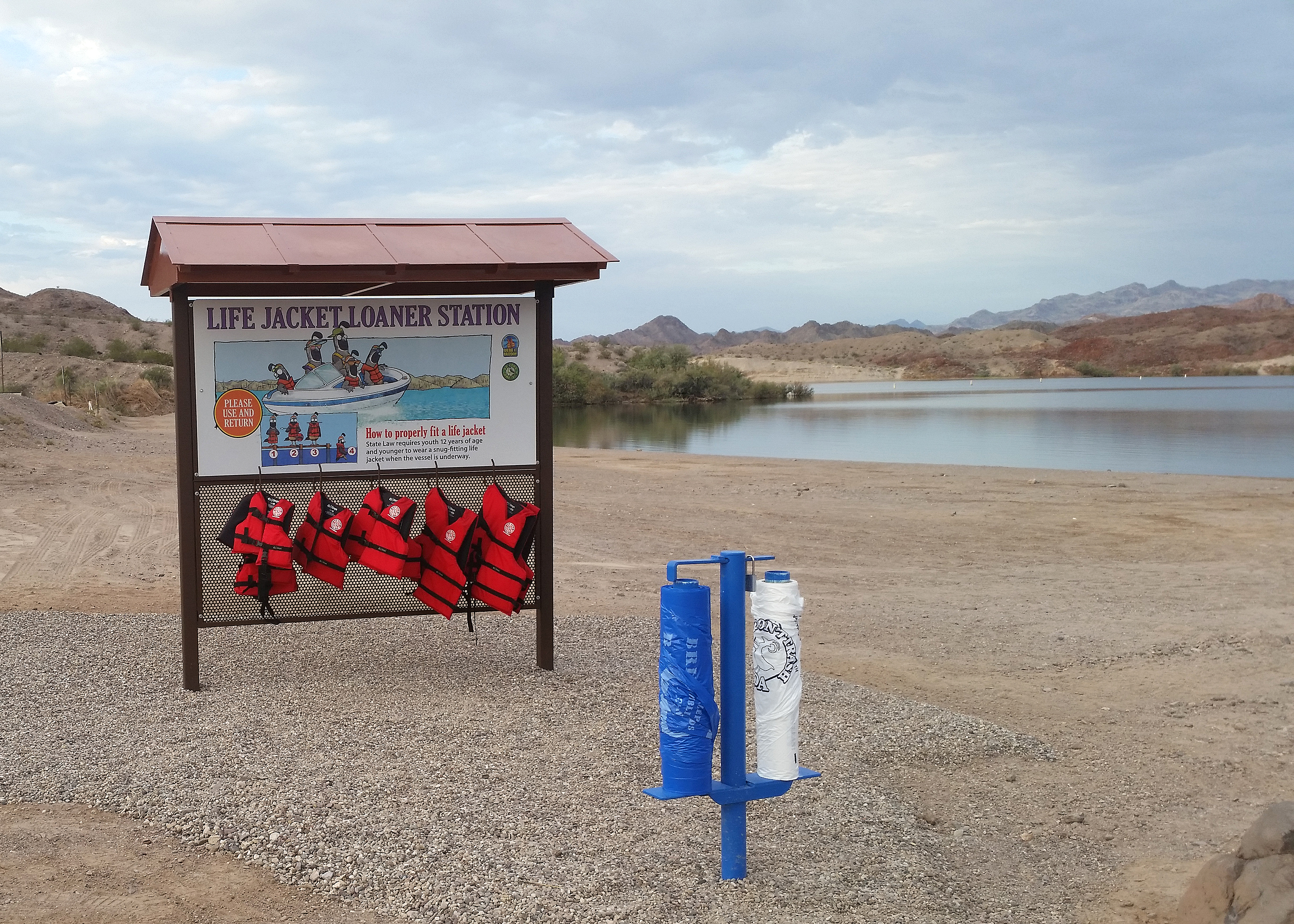 life jacket loaner station