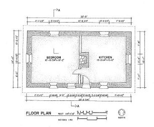 Floor plan of McBride House.