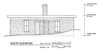 Architectural elevation of McBride House.