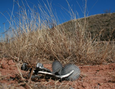 A cowboy's spurs.