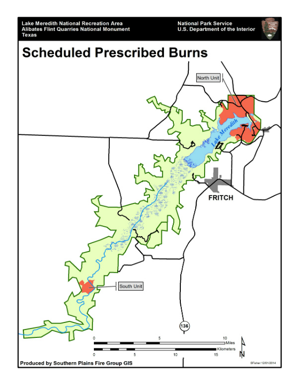 Map of prescribed burn units