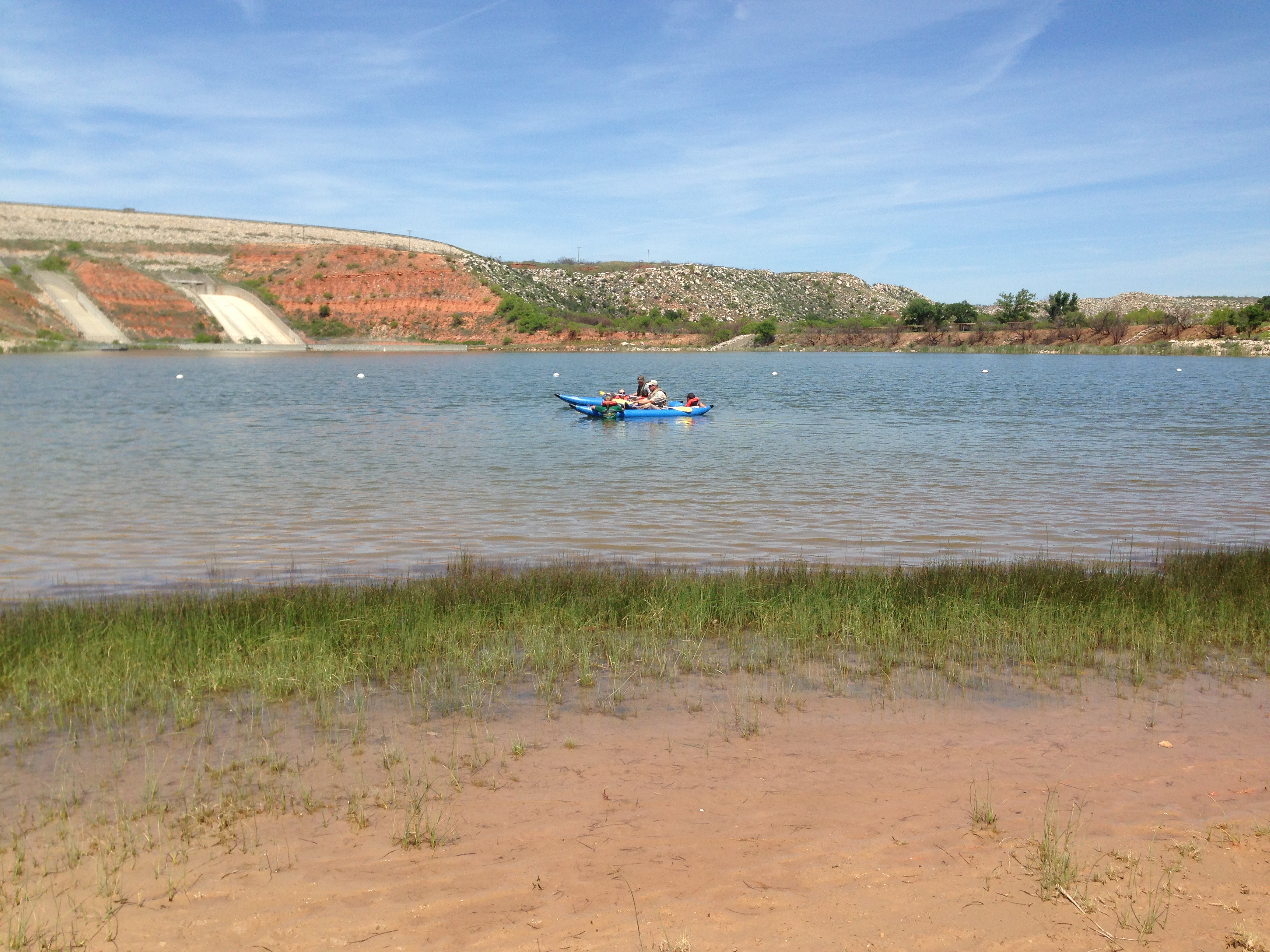 Kayaks used in search and recovery efforts at Spring Canyon.