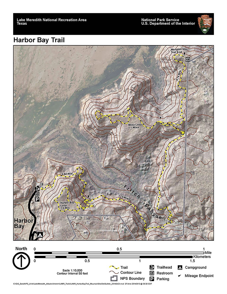 Harbor Bay Trail - Lake Meredith National Recreation Area (U.S. National  Park Service)