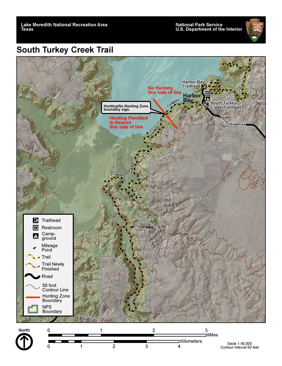 Map of South Turkey Creak trail