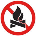 Universal No Campfire symbol