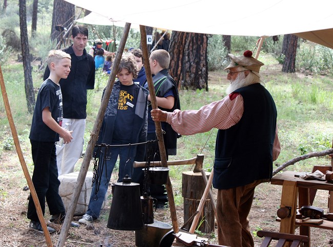 Living history program at Fur Trade Festival