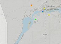 Sample of AirNow fire and smoke map.