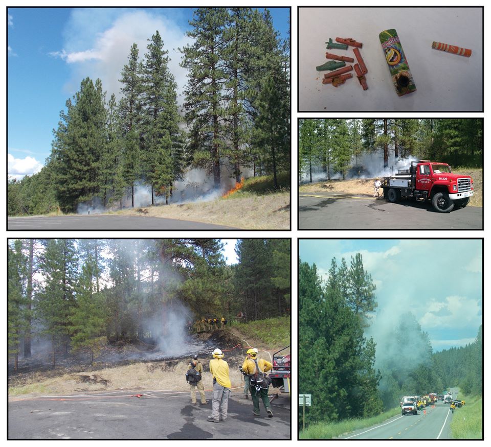 wildfire collage a collection of pictures from the Bradbury Beach wildfire