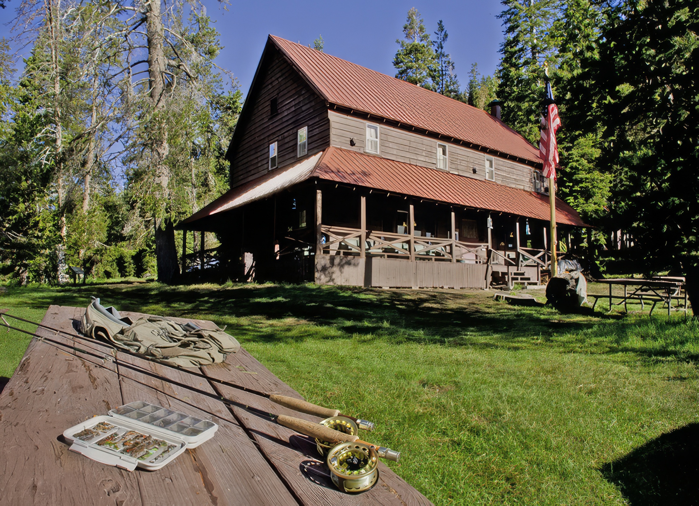 Drakesbad Guest Lodge Rustic guest lodge in a meadow surrounded by forest