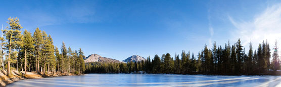 Frozen Reflection Lake
