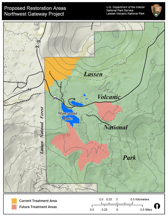 Map of current treatment area