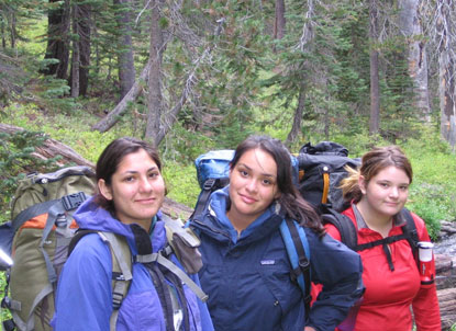 Participants at the Lassen Park Foundation Youth Camp