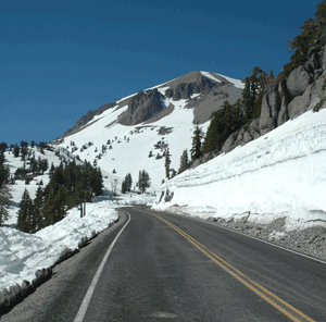 Main park road above Lake Helen