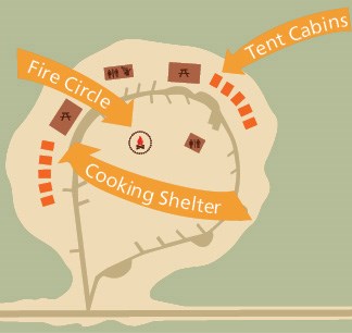 Crags Youth Campground map