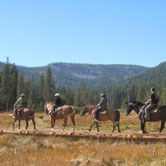 Horseback riders at Drakesbad