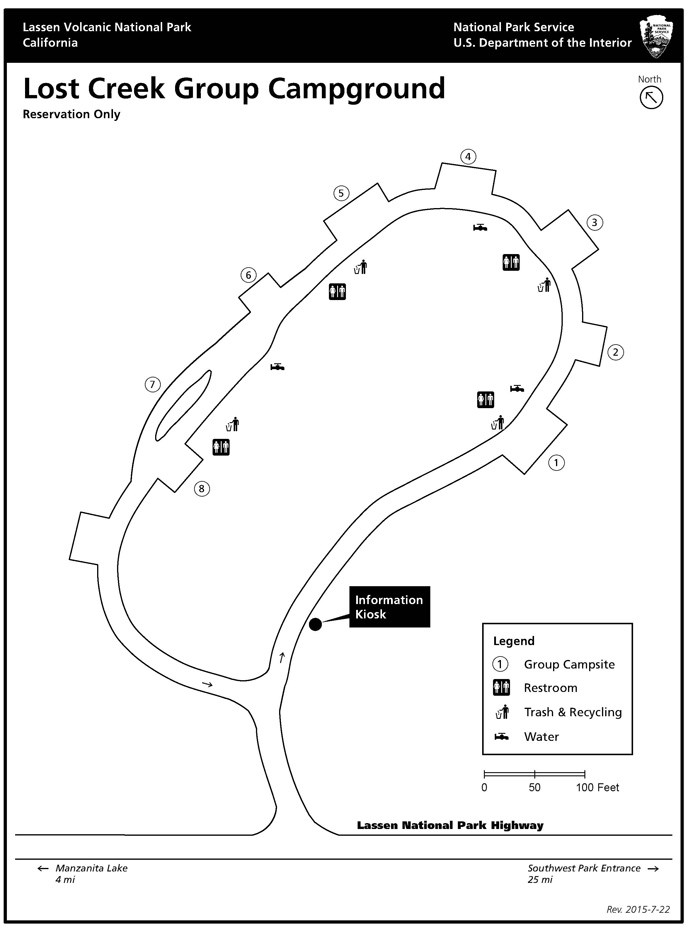 Lost Creek campground map