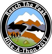 Logo of hikers on Lassen Peak Trail