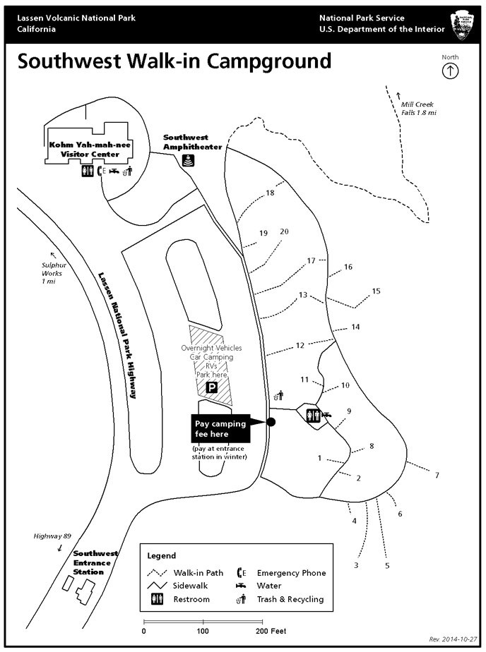 Southwest campground map
