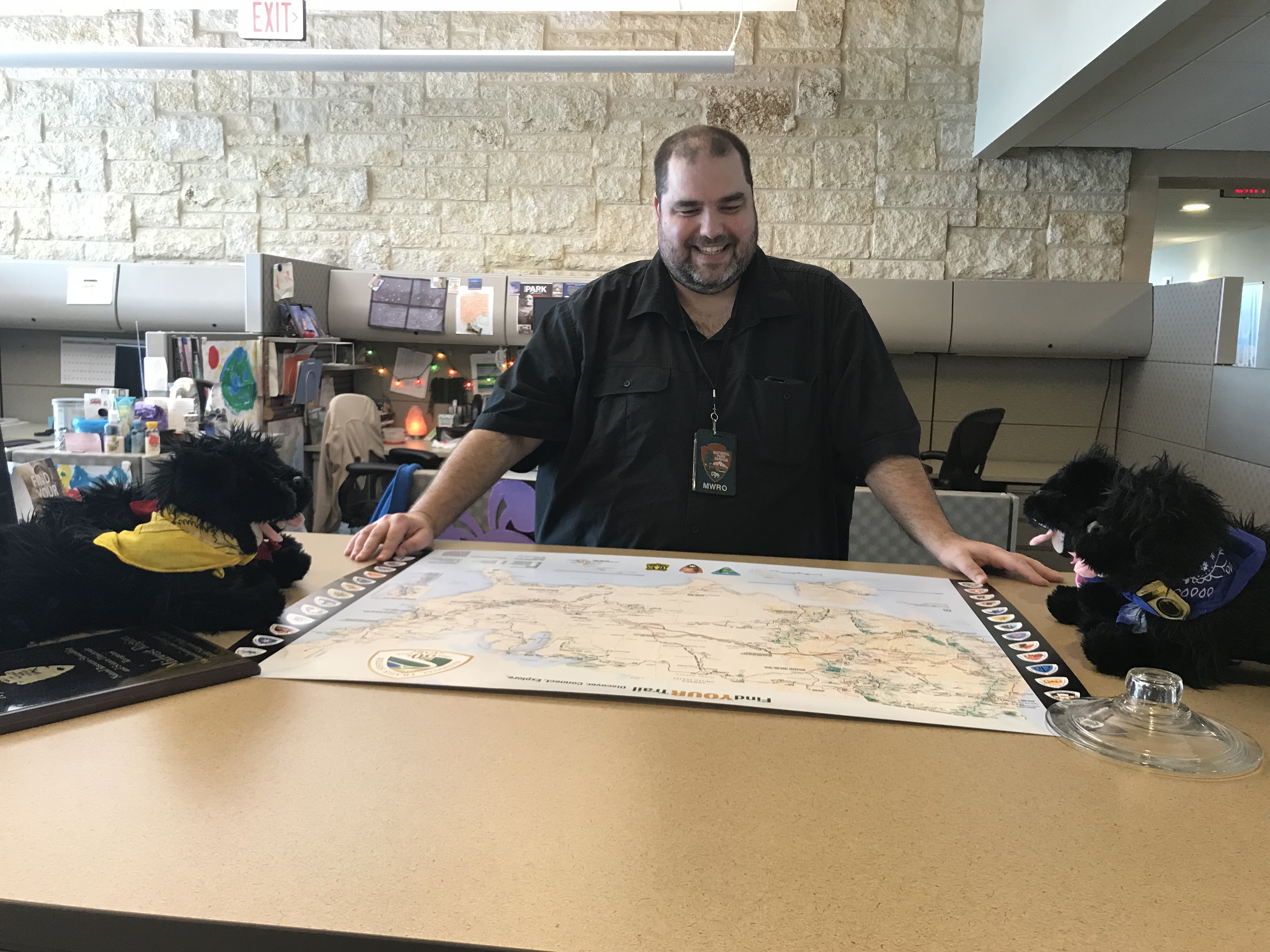 Meet Ryan Cooper Ryan Cooper shows the pups a map