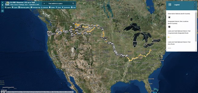 map of North America