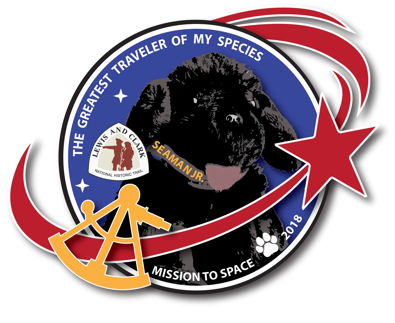 Seaman Jr Logo Patch for Seaman Jr space mission